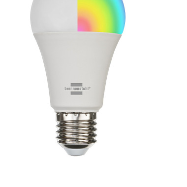 Brennenstuhl Connect WLAN LED Glühbirne SB 800 E27 (Kompatibel mit Alexa und Google Assistant, kein Hub notwendig, smarte Glühbirne 2.4 GHz mit kostenfreier App, 810lm) 1294870270