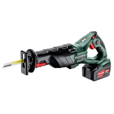 Metabo Akku-Säbelsäge SSE 18 LTX BL (602267650) metaBOX 145 L 18V 2x5.2Ah Li-Power + ASC 55