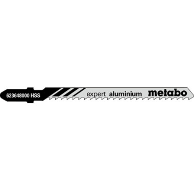 Metabo 5 Stichsägeblätter expert aluminium 74/ 3,0 mm, HSS (623648000)