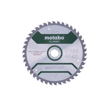 Metabo Sägeblatt multi cut - classic, 165x2,2/1,4x20 Z42 FZ/TZ 5° (628280000)