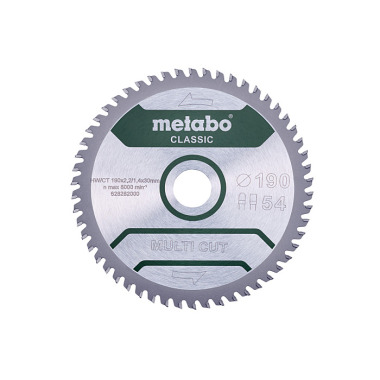 Metabo Sägeblatt multi cut - classic, 190x2,2/1,4x30 Z54 FZ/TZ 5° (628282000)