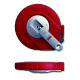 BMI Steel tape measure - white lacquered, 13mm, 30m, mm/- capsule radius, metal fitting 501224030CM