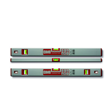 BMI Eurostar aluminum spirit level - 150cm, with additional V-level 690150ES