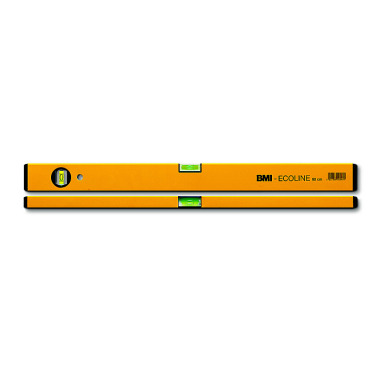 BMI Aluminum spirit level 50 CM CONSTRUCT yellow powder-coated RAL1021 689050P-gelbCON