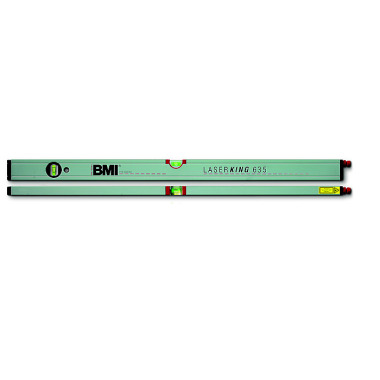 BMI Spirit level Laserking 80cm, with laser module 635, made of POM incl. batteries 650080635