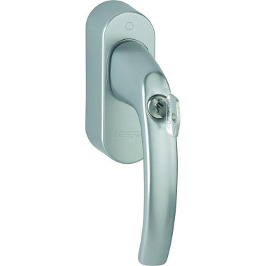 Hoppe Fenstergriff Atlanta 0530S/FR-408 100Nm Alu.32-42mm F9/stahlfarben HOPPE 11513305