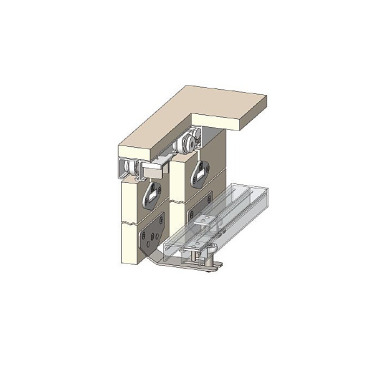 Woelm HELM 64 set with three leaves, semi-enclosed up to 80 kg 006421