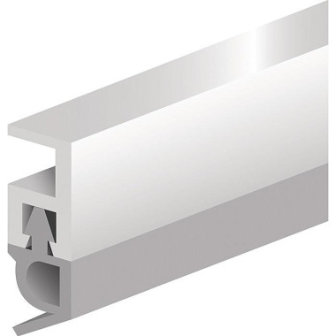 Abdichtungsschiene PTS-AR L.2100mm B.5mm z.Nageln Ku.blk weiß 0501101