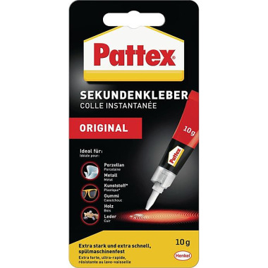 Sekundenkleber Classic 10g farblos Tube PATTEX PSK3C / 1865981