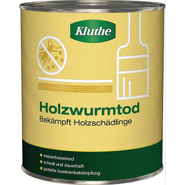 Holzschutzmittel Holzwurmtod farblos 0,75l Dose KLUTHE 031060330000-0593