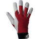 Handschuhe Griffy Gr.10 rot/naturfarben Ziegennappaleder/Interloc k auf SB-Karte 1706-10