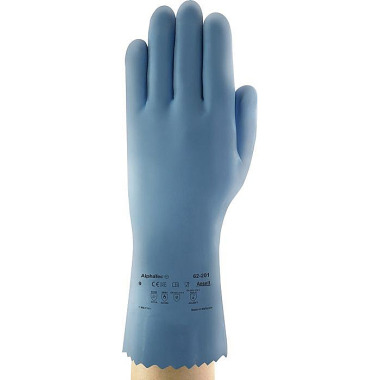 Chemiehandschuh AlphaTec® 62-201 Gr.9 blau EN 388,EN 374,EN 407 PSA III ANSELL 62201090