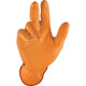 Einweghandschuh Grip Orange Gr.8 orange Nitril 50 St./Box 0424-08