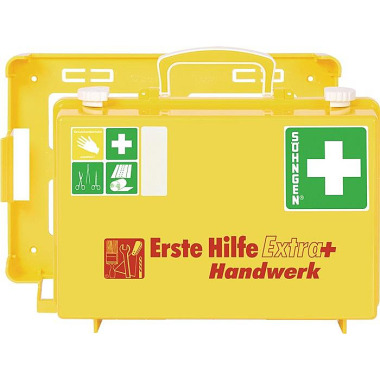 Erste Hilfe Koffer Extra+ Handwerk B310xH210xT130ca.mm leuchtgelb SÖHNGEN 0371096