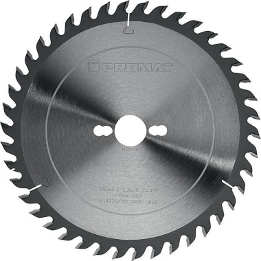 Präzisionskreissägeblatt AD 250mm Z.42 WZ Bohrung 30mm Schnitt-B.3,2mm HM PROMAT 4000814920