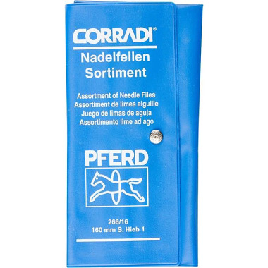 Nadelfeilensatz CORRADI L.160mm Hieb SH1 DH2 12-teilig PFERD 12314082