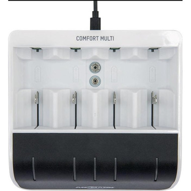 Akku-Ladegerät Comfort-Multi m.USB-Eingang 1,2V NiMH ANSMANN 1001-0093