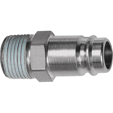 Stecknippel STA gehärtet/vern.Stecker DN 10 AG R 1/4 Zoll RIEGLER 107457