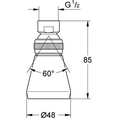 Grohe Kopfbrause RELEXA P LUS 50 d= 48mm chr 28094000