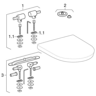 Geberit WC-Sitz VIVANO m De abn Scharniere:ES m Ab senkauto weiß 574905000