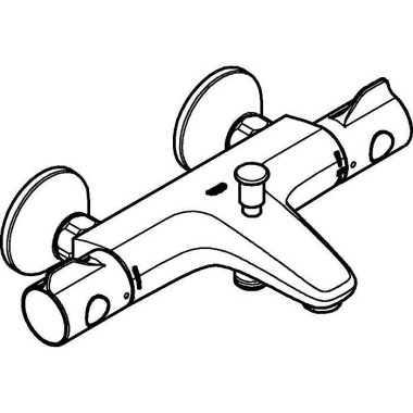 Thermostat-Wannenbatterie GROHTHERM 800 1/2", S-An schlüsse chrom 34567000