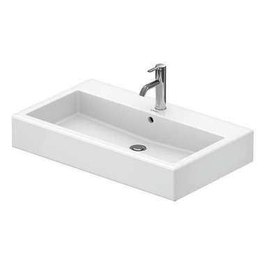 Duravit Waschtisch VERO m ÜL HLB 800x470mm 1 Hahnl och weiß WG 04548000001