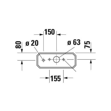 Duravit Spülkasten 1930 4 30x175mm Anschluss unten links weiß WG 08722100051