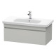 Duravit Waschtischunterba u DURASTYLE 448x930x398mm weiß matt/basalt matt DS638201843