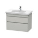 Duravit Waschtischunterba u DURASTYLE 453x800x610mm weiß matt/basalt matt DS648401843