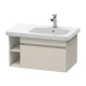 Duravit Waschtischunterba u DURASTYLE 448x730x398mm betongrau matt/weiß matt DS639300718