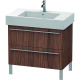 Duravit Waschtischunterba u X-LARGE 800x470x588mm n ussbaum dunkel XL654302121