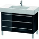 Duravit Waschtischunterba u X-LARGE 1000x470x588mm sw hgl XL655404040