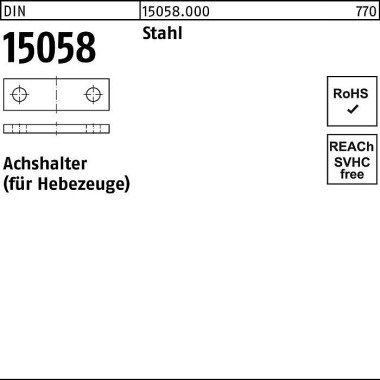 Achshalter DIN 15058 40x 10 Stahl 25 Stück 150580000400010