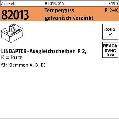 Ausgleichscheibe R 82013 GTW 40 P2 M24/24,0 Temper guss galv.verz. 1St. LIND APTER 820130140240000