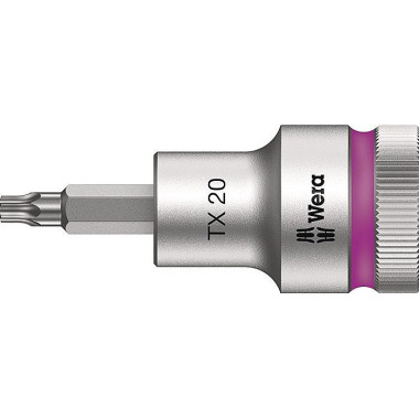 Steckschlüsseleinsatz 8767 C HF TORX® 1/2 Zoll T20 L.60mm WERA 05003830001