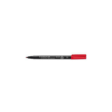 STAEDTLER Folienstift Lum ocolor 317-2 1mm permanen t rot 156023230