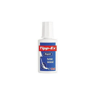 Tipp-Ex Korrekturflüssigk eit Rapid 8119146 schnell trocknend 25ml weiß  weiß 173009901