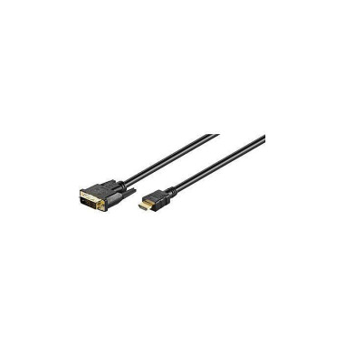 Goobay HDMI auf DVI-D Kab el 51581 Typ A / DVI-D St ecker 3m schwarz 785032400