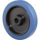 BS Rollen Ersatzrad D.125mm Trgf.140kg Gum.blau Achs-D.15mm Nabenl.50mm BS ROLLEN B61.125