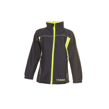 PLANAM Junior Softshelljacke anthrazit/gelb 86/92 6130086