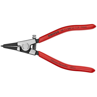 Knipex Circlip Pliers for grip rings on shafts black atramentized plastic coated 140mm 46 11 G0