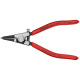 Knipex Circlip Pliers for grip rings on shafts black atramentized plastic coated 140mm 46 11 G1