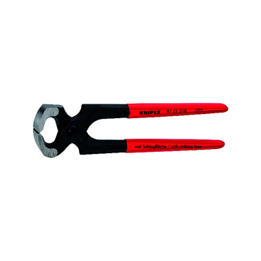 Knipex Hammerhead Style Carpenters' Pincers black atramentized plastic coated 210mm 51 01 210