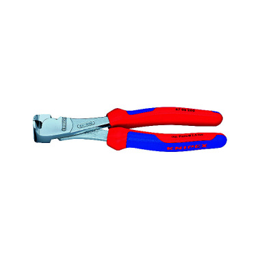 Knipex High Leverage End Cutting Nipper chrome plated with multi-component grips 160mm 67 05 160