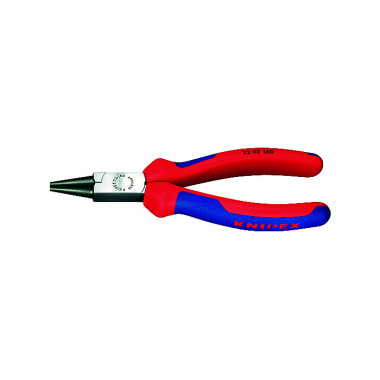 Knipex Round Nose Pliers black atramentized with multi-component grips 140mm 22 02 140