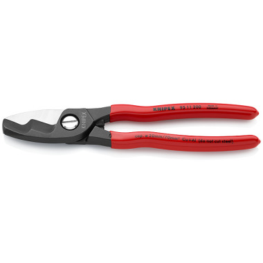 Knipex Cable Shears with twin cutting edge plastic coated 200mm 95 11 200 SB