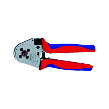 Knipex Four-Mandrel Crimping Pliers for turned contacts chrome plated 250mm 97 52 65 A