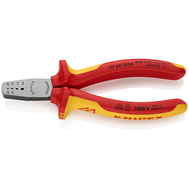 Knipex Crimping Pliers for end sleeves (ferrules) 145mm 97 68 145 A