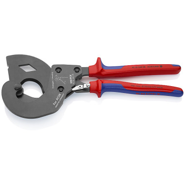 Knipex ACSR Freileitungsschneider (Ratschenprinzip) für Freileitungsseile mit Stahlkern 95 32 340 SR