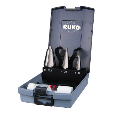 Ruko Tube and sheet drill-set HSS, ground in plastic case (ABS) 101020RO